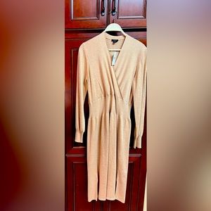 Ann Taylor Outlet Sweater Faux Wrap Sweater Dress